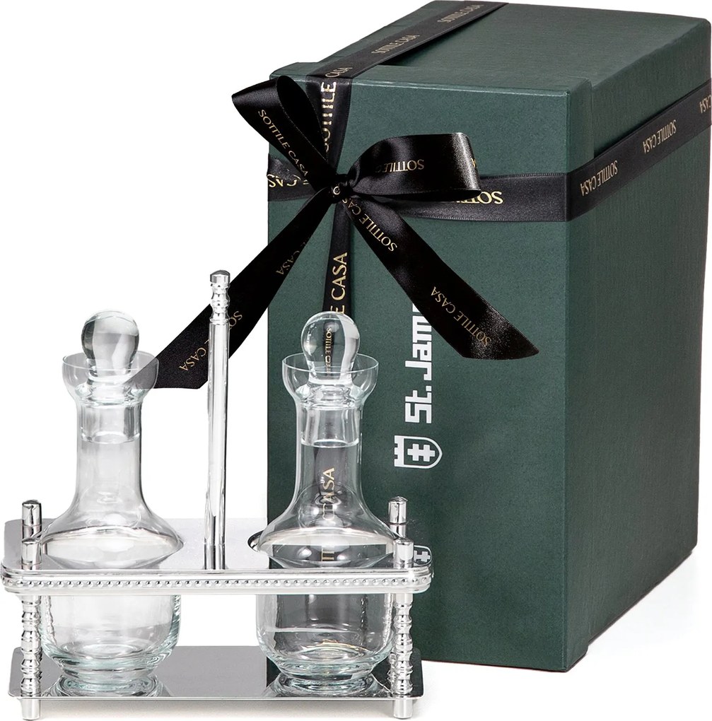 Galheteiro Perola c/ 3 Peças St James Prata