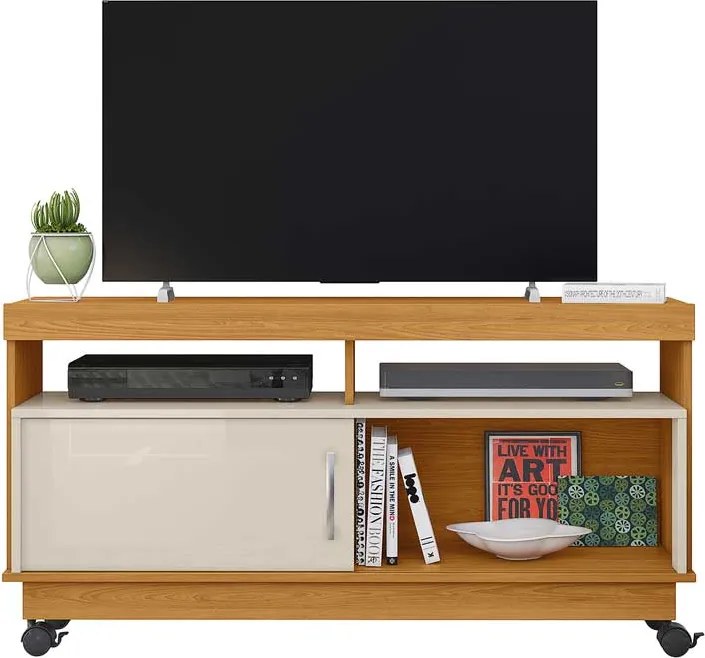 Rack Decorativo Merlim 2 Nichos até 50 Cinamomo/OffWhite G97 - Gran Belo