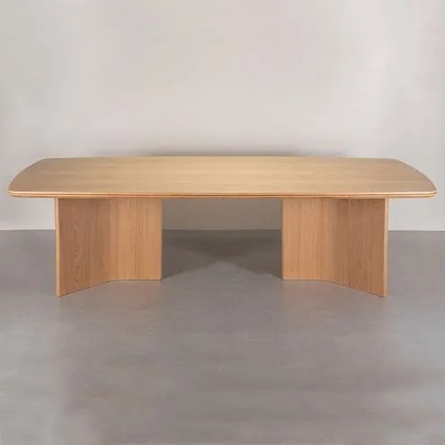 Mesa Jantar Safira Retangular Carvalho Natural 210cm - 78216 Sun House
