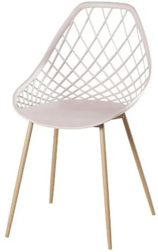 Cadeira Frank Nude Pes Bege - 50066 Sun House
