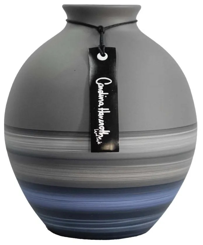 Vaso Moringa decorativo em Cerâmica Carolina Haveroth – Lagunas Fosco