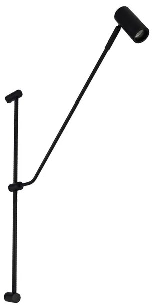 Arandela Aluminio Preto Stelo