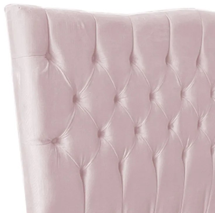 Cabeceira Cama Box Casal 140cm Capitonê Sofia Suede Rosa - Sheep Estofados - Rosa
