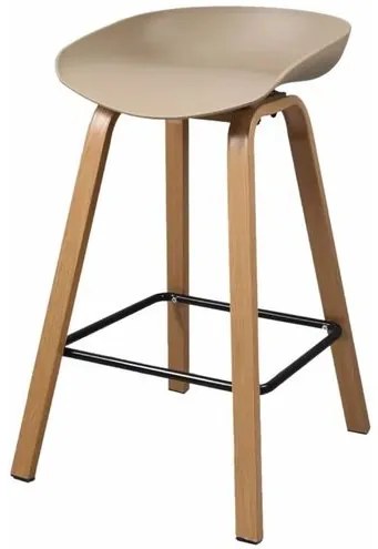 Banqueta Toledo Média Polipropileno Fendi com Base em Aço 74 cm - 70838 Sun House