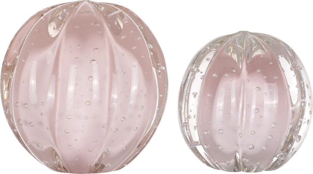 Kit Esferas Murano Senna P + M - Jade Rosa  Jade Rosa