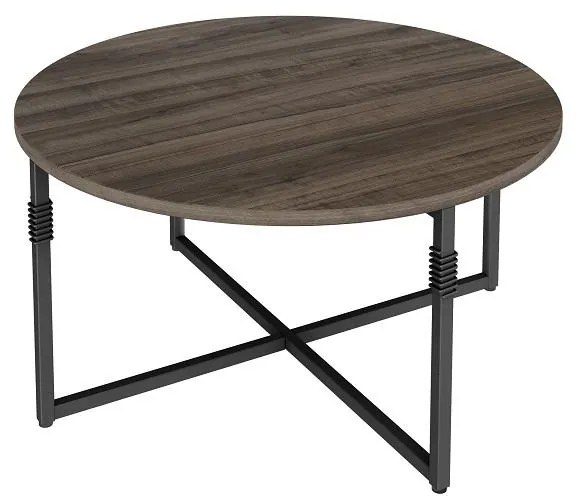 Mesa de Centro Tijuca Industrial Ameixa Negra/Preto