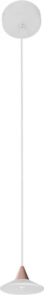 Pendente Led Aluminio 7W 3000K 10Cm Marionete - BRANCO