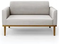 Sofá Namoradeira e 2 Poltronas Base Madeira Castanho Maressa Veludo Ci