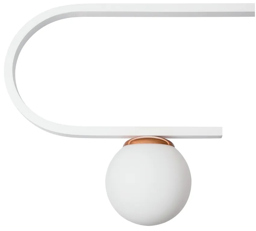 Pendente Dama 120X30Cm 3Xg9 / Cabos Kevlar Cristal / Metal E Globo Ø12... (AZO-F / CB-V - Azul Oceano Fosco / Cobre Brilho Escovado, FOSCO)
