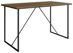 Mesa Escrivaninha Office 135cm Industrial Raven Noce Z54    - Mpozenat