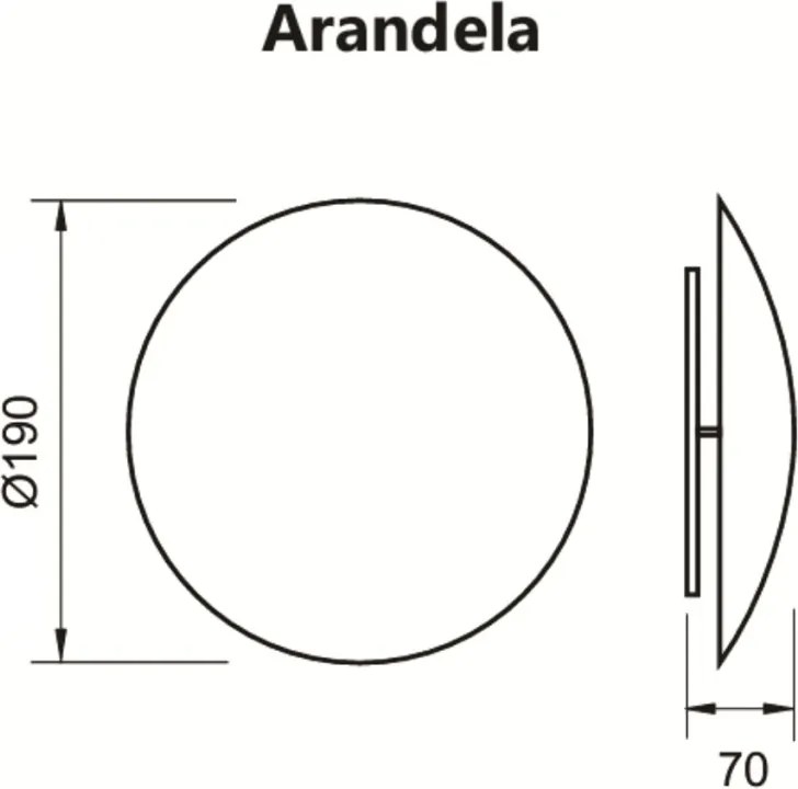 Arandela Eclipse Ø21X07Cm Led 10W - Usina 239/20 Led (CP-M - Champanhe Metálico, 4000k)
