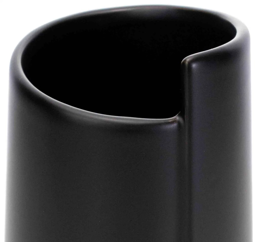 Vaso Decorativo em Cerâmica Preto 20x30 cm - D'Rossi