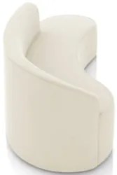 Sofá 4 Lugares Para Sala 220cm Orgânico Wendi Veludo Bege I01  - Mpoze