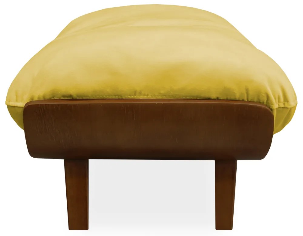 Cama Pet Costela para Cães e Gatos Almofadada Suede Amarelo