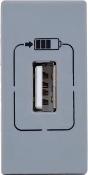 Modulo Tomada Carregador Usb Pial Plus+ 1,5A Cinza