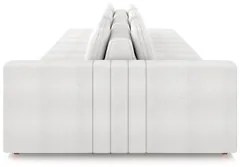 Sofá Ilha e Puff Sala Living 335cm Siesta M22 Boucle Bege Claro - Mpoz