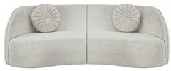 Sofá Decorativo com Almofadas 3 Lugares 288cm Tressê Zion M22 Boucle B