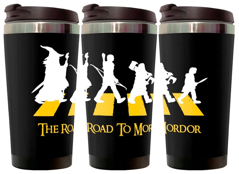 Copo Térmico 500ml Inox The Road to Mordor Senhor dos Anéis