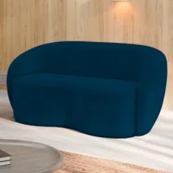 Sofá 3 Lugares Living Orgânico Sala de Estar 180cm Garbin Z08 Veludo A