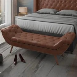 Cabeceira Cama Box Queen 160cm Provença e Recamier Veneto Z37 Sintétic