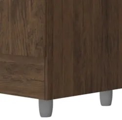 Guarda Roupa Solteiro 103cm Com Espelho Mayra Imbuia Rústico V02 - Mpo
