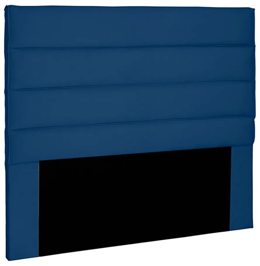 Cabeceira Decorativa 1,60M Queen Size Guess Suede Azul Marinho G63 - Gran Belo