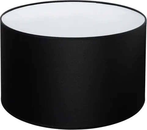 Cúpula Para Abajur Tecido Poliestireno Preto Ø49cm