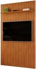 Painel TV 60 Pol 143cm Suspenso Ripado Noah D04 Freijó - Mpozenato