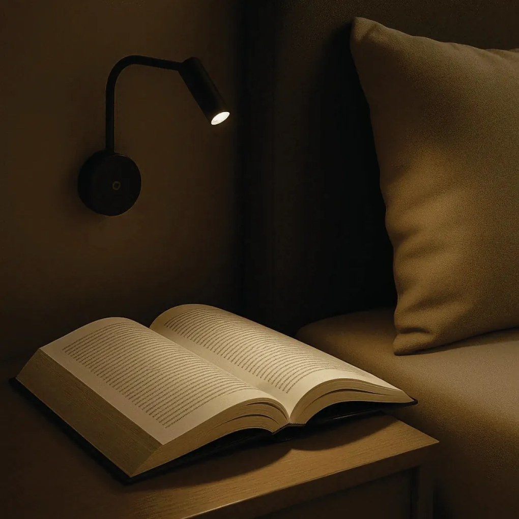 Arandela Sena 07X17,2X19,6Cm Led 2W - Usina 10005/1Led (FN-F - Fendi Fosco, 4000k)