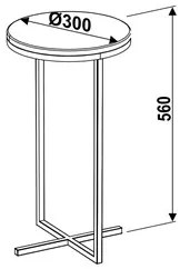 Mesa de Centro Alta Volpi 24814 Branco - Artesano