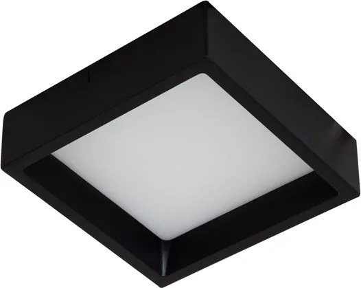 Plafon Led Sobrepor Preto Quadrado 12w 900lm 120&amp;#xB0; 4000k Deep