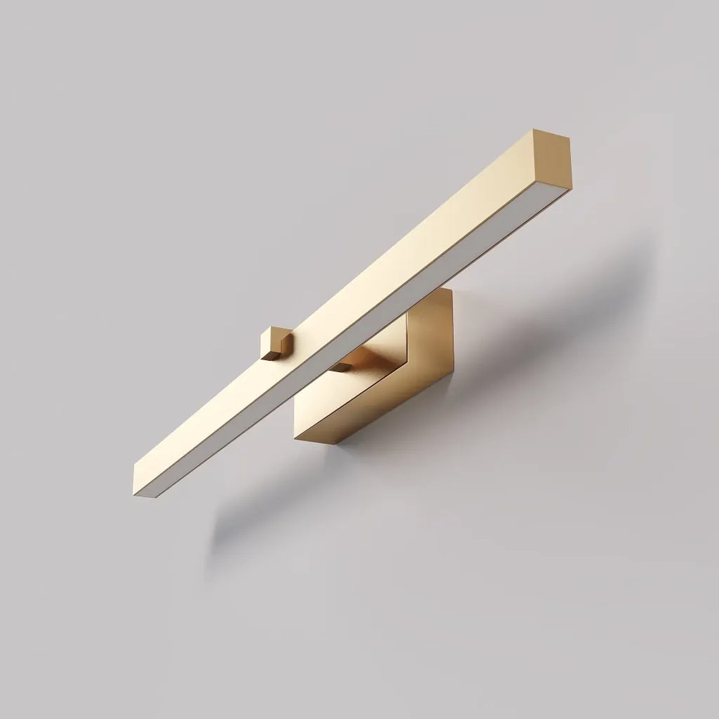 Arandela Horizontal Long 5X8,5X60Cm Led 9W 3000K - Qimporta Ar2524 (CHAMPANHE)