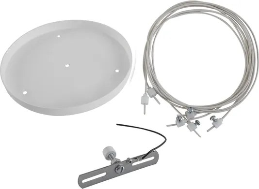 Kit Pendente Redondo Para Plafon - BRANCO