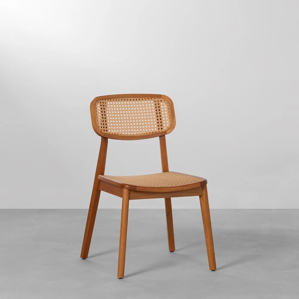 Cadeira Lótus Encosto e Assento Palha Larga