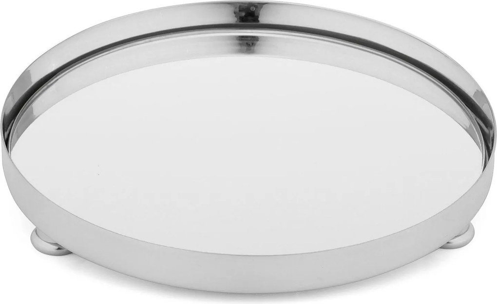 Bandeja Redonda Prata - M  M