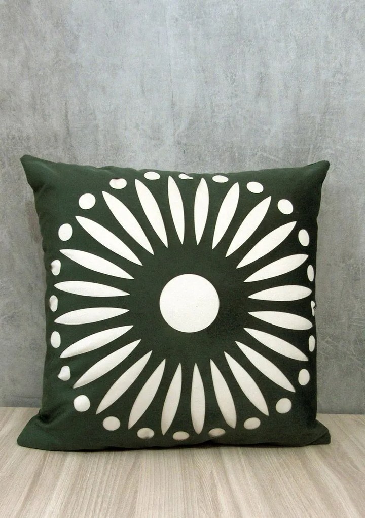 Capa Almofada Corte a Laser Provence Gard Verde 50x50cm