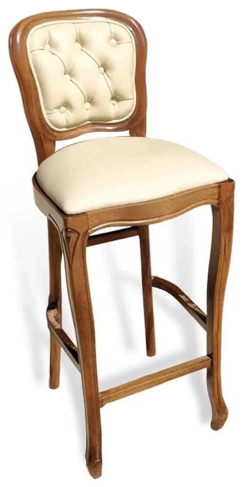 Banqueta Luiz Felipe Capitonê Design Clássico de Luxo Artesanal | BIANO