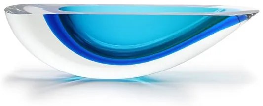 Canoa 160 MS Bicolor Verde com Água-marinha Murano Cristais Cadoro
