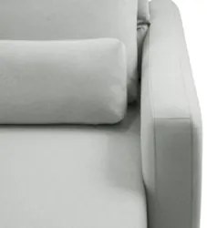Sofá Retrátil Reclinável 240cm Sinna F05 Linho Cinza Claro - Mpozenato