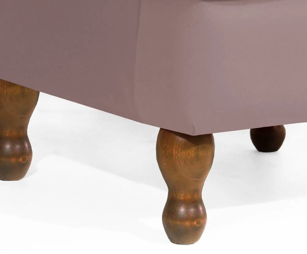 Conjunto 2 Poltrona Vovó Lucy Decorativa Luxo Suede Crepe