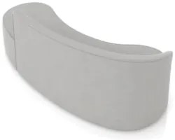 Sofá 4 Lugares Para Sala 220cm Orgânico Wendi Suede Cinza I01  - Mpoze