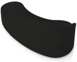 Sofá 4 Lugares Para Sala 220cm Orgânico Wendi Suede Preto I01 - Mpoze