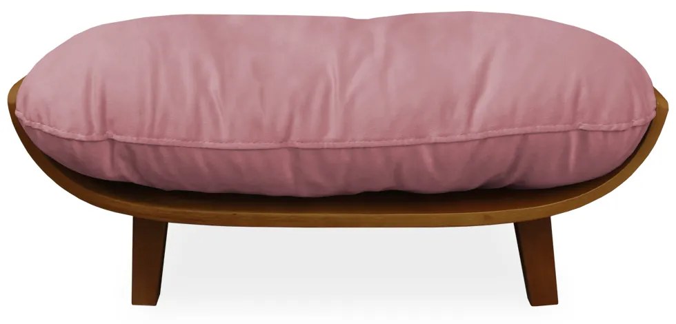 Cama Pet Costela para Cães e Gatos Almofadada Suede Rose