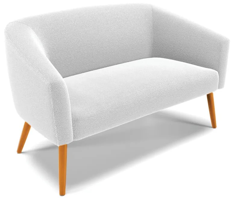 Namoradeira e 2 Poltronas Giratória MA30 Stella Bouclê D03 - D'Rossi - Off White