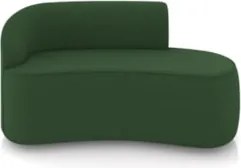 Sofá 2 Lugares 140cm Wendi e Poltrona Steve Suede Verde I01 - Mpozena