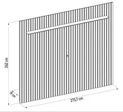 Painel para TV 75 Polegadas Ripado 275x240cm Pratisk D04 Freijó - Mpoz