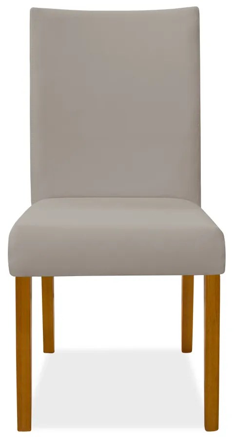 Kit 4 Cadeiras de Jantar Milan Veludo Capuccino