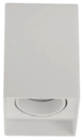 Spot De Sobrepor Cubo Quadrado 8X8X12,5Cm 1 X Mr16 / Plafon Branco | O...