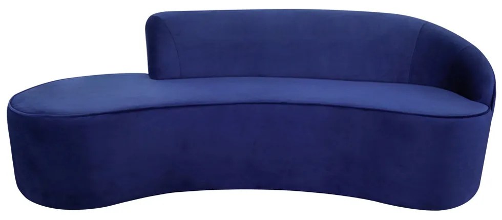 Sofá 3 Lugares Eros D07 Curvo 210cm Braço Direito Veludo Royal - D'Rossi