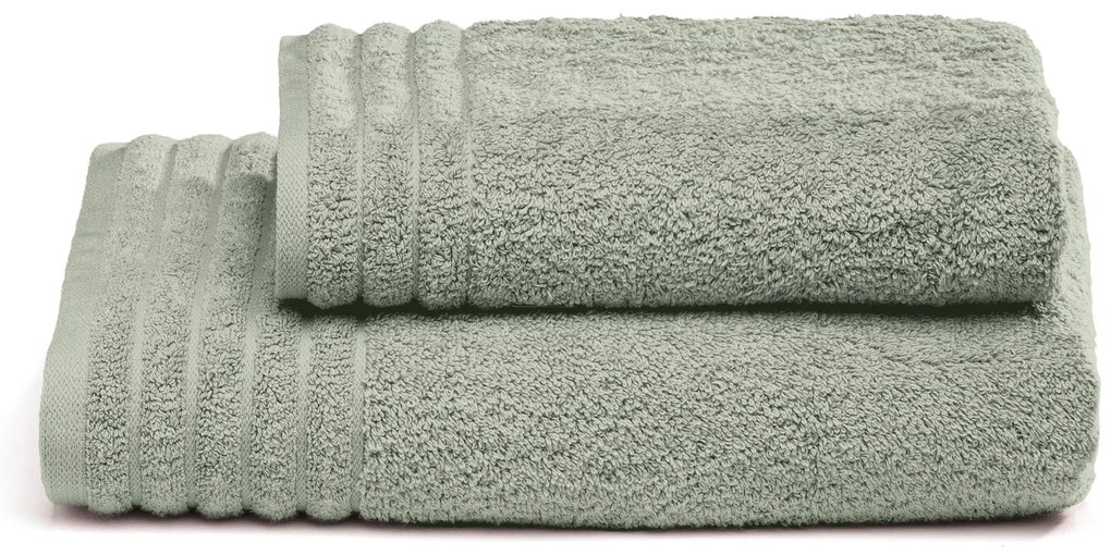 Jogo de Banho 2 Peças Trussardi 100% Algodão Imperiale  Pistacchio